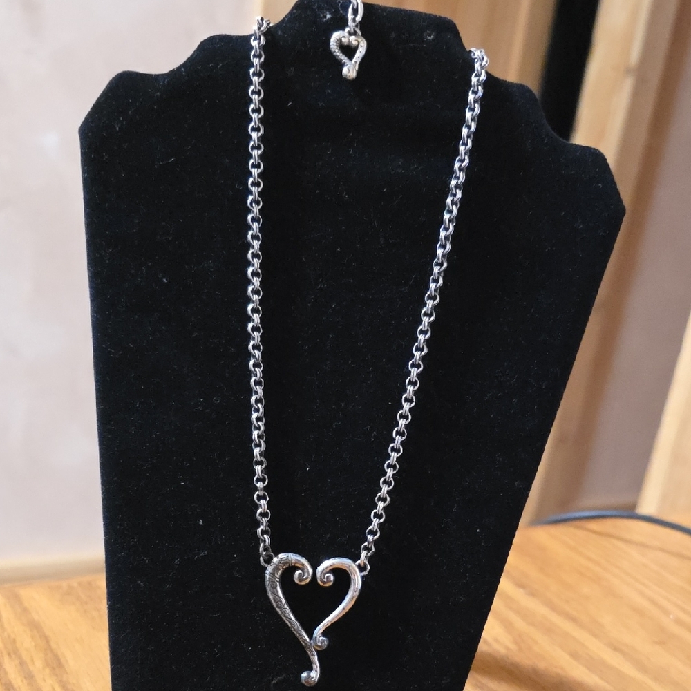 Brighton Silver Heart Pendant Necklace